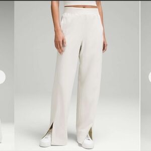 Lululemon Stretch Woven Wide-Leg High-Rise Pant In Bone